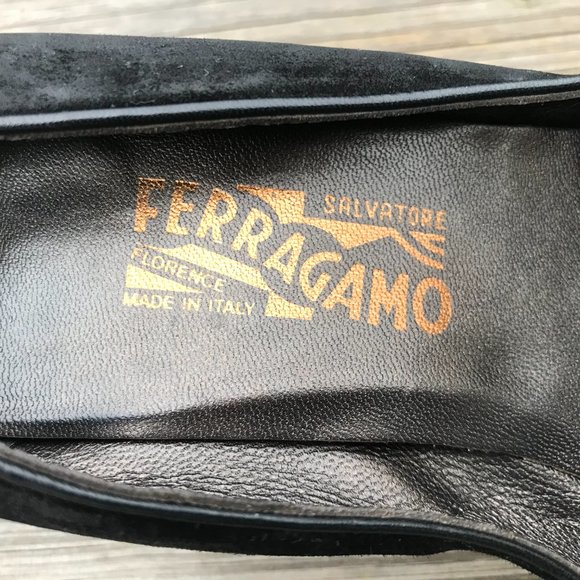 Salvatore Ferragamo Women Heels Suede Point Toe Pu - Picture 9 of 12